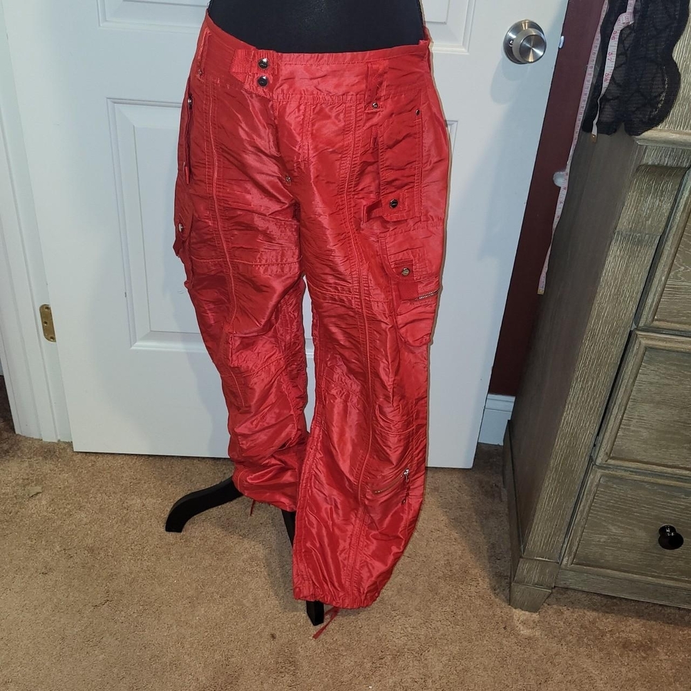 Stylish 100% Silk Red  Ralph Lauren Women's Pants